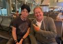 Gary Numan and Lee Peck at LAX