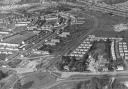 Aerial picture showing Millbrook roundabout in 1953