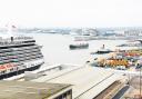 Cruise ships alongside Southampton Docks