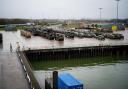 Vehicles and equipment before being loaded onboard MV Anvil Point at the Sea Mounting Centre in Marchwood as the 7 Light Mechanised Brigade prepare to travel to Poland to take part in Nato Exercise Steadfast Defender. Picture: PA