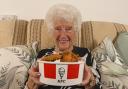 Violet Osborne celebrates her 100th birthday with a KFC