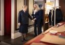 Cunard captain, Inger Thorhauge, met Savile Row Master Tailor Kathryn Sargent for a final uniform fitting.