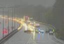 A lane on the M3 southbound at Eastleigh is blocked after a crash