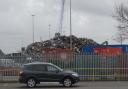 Firefighters are tackling a scrap metal fire at Southampton Docks