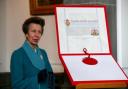 Princess Anne when she visited the Lord Mayor of Southampton last year
