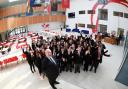 Principal John toland and pupils at Oasis Academy Mayfield