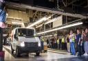 The final transit van rolls of production line in Southampton