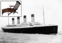 Inset: deck chair from the Titanic’s sister ship Olympic.