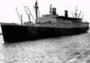 Atlantic Liner: Washington off Southampton Docks in the 1950s