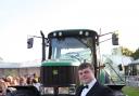 Tractor boy motors to Prom in style