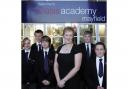 Ruth Johnson and pupils at Oasis Academy