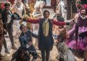 Undated film still handout from The Greatest Showman. Pictured: Hugh Jackman as PT Barnum and Keala Settle as the bearded lady Lettie Lutz. See PA Feature FILM Digest. Picture credit should read: PA Photo/Twentieth Century Fox Film Corporation/Niko