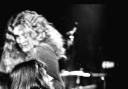 Led Zeppelin playing the Gaumont in January 1973.