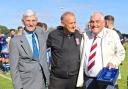 Sholing boss Dave Diaper (centre) with club stalwarts Bill Boyle and Trevor Lewis (Photos: Ray Routledge)