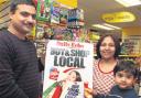 SHOP SUPPORT: Siddharth Patel with his wife Neha Patel and their son Bhavya of T & M Stores Viney Avenue Romsey