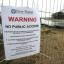The foreshore at Eling closed to the public by New Forest Dictrict Council