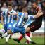 Rickie Lambert lays the ball off against Huddersfield Rickie Lambert lays the ball off against Huddersfield