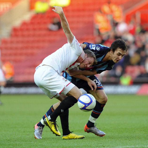 Photos from the FA Cup match between Southampton and Blackpool at St. Mary's Stadium.