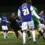 Alex Oxlade-Chamberlain slots in Saints first goal. A selection of images from Saints' 6-0 romp against Oldham at Boundary Park.