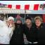 Suzanne Wood, Clare Mcmurray, Pete Wood and Anne Wood get behind the Saints at the FA Cup tie against Man United at St. Mary's.
