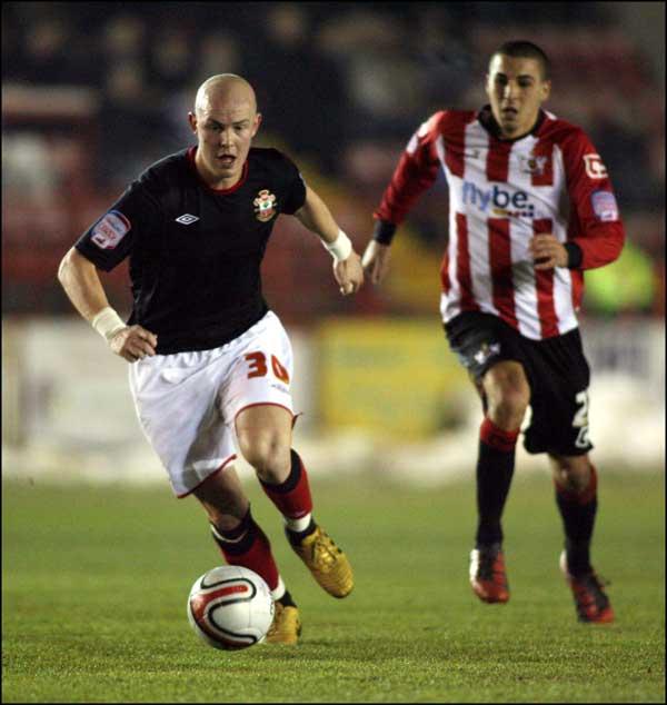 Richard Chaplow. A selection of images from Exeter v Saints game at St James's Park.