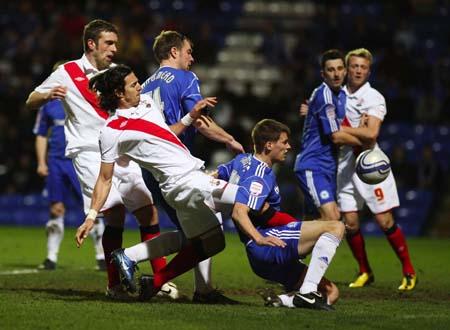 A selection of images from the League One game between Peterborough and Saints at London Road.