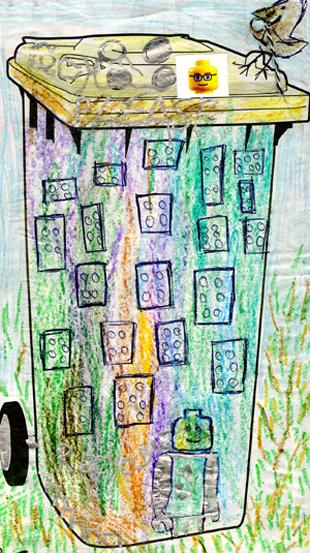 Design Your Own Bin Competition - Entry by Noah James Waterson, age 6