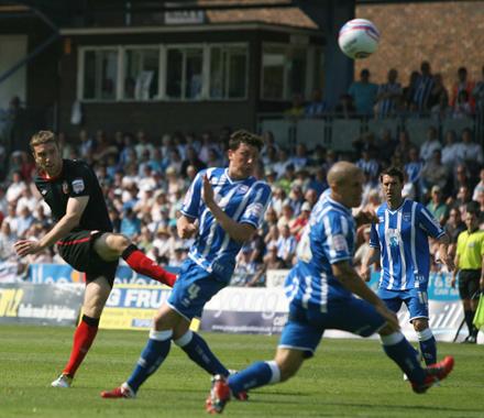 Images from Saints League One match against Brighton and Hove Albion at the Withdean Stadium