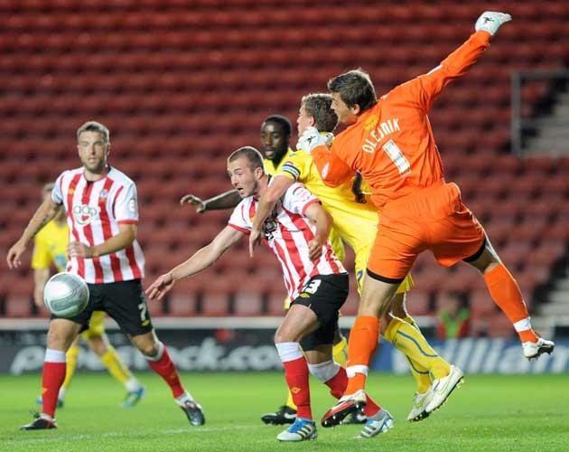 Photos as Saints take on Torquay United in the League Cup at St. Mary's.