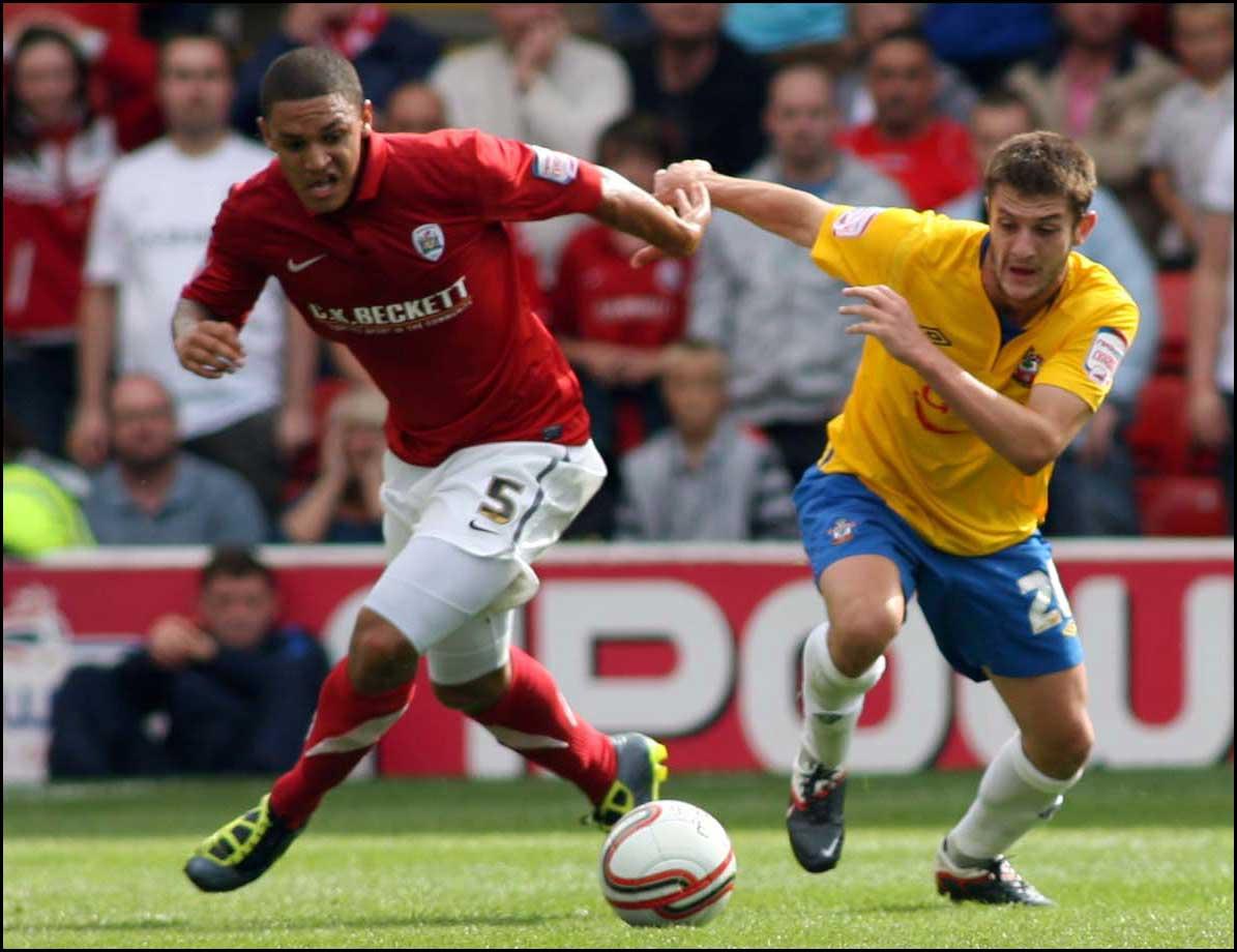 Photographs from Oakwell as Saints take on Barnsley in the Championship on August 13, 2011. Adam Lallana