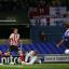 Adam Lallana watches an effort of his