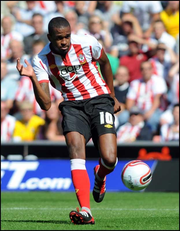 Guly Do Prado scores Saints winning goal. Photos from Saints Championship match against Millwall on Saturday, August 20, 2011