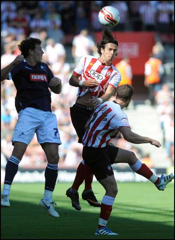 Jose Fonte. Photos from Saints Championship match against Millwall on Saturday, August 20, 2011