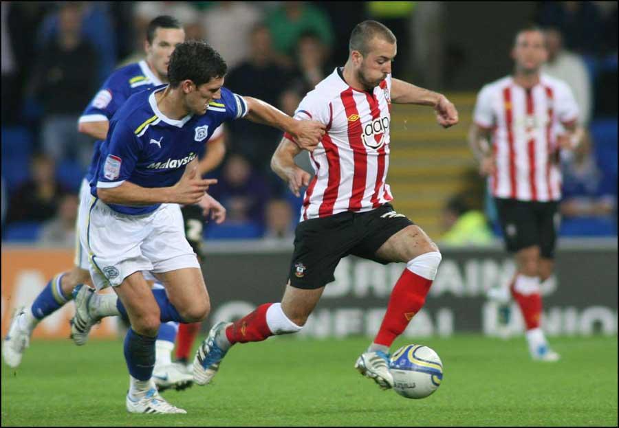 Steve De Ridder. Images from Saints 2-1 defeat in at Cardiff City on Wednesday 28th September 2011