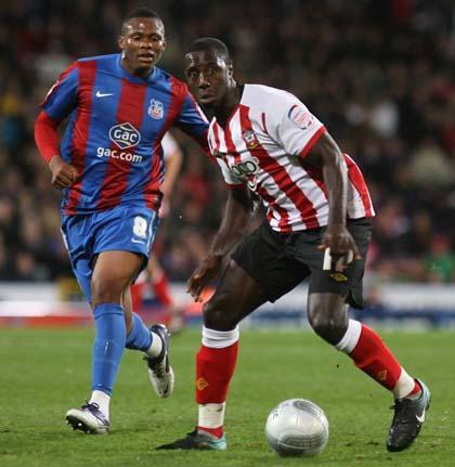 Pictures from the Crystal Palace v Saints football game. October 25, 2011. The copying, printing, downloading or distribution of these images is strictly prohibited.