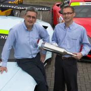 Mick Metcalfe, left, and Scott Parton who designed the Prodrive 115 speedway silencer in just ten weeks.