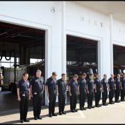 Firefighter's two minutes silence for colleagues