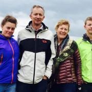 Neil with his family: Bethan Carden, Neil Carden, Clare Carden and Chris Carden