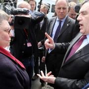 Gordon Brown speaks to local resident Gillian Duffy in Rochdale