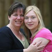 Jackie Campbell and her daughter Ashley, 16, who lost three stone since seriously tackling her weight problem.