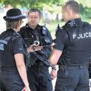 Armed police at the YMCA in Southampton