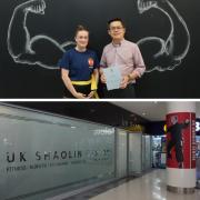 Martine Niven and Chi Yau at the new UK Shaolin Centre in the Marlands.