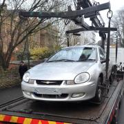 Police remove Mr Jefferies car