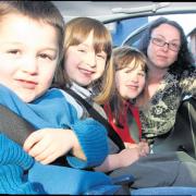 Karen Askoy-Weekes with children Jack, Lillie and Mollie.