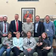 Armed forces shadow cabinet MP, Luke Pollard visiting veterans in Southampton.