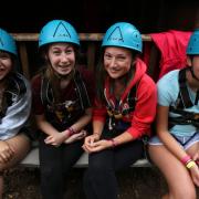 Girls enjoying the facilities at Girlguiding's Foxlease in Lyndhurst