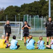 Saints Kicks girl's football session