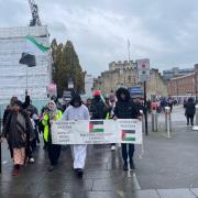 Pro-Palestine protest in Southampton