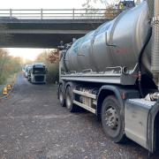 Tankers were used to transfer sewage from Ashurst Bridge Road to Totton