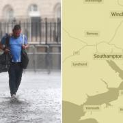 Yellow warning issued by the Met Office includes Southampton